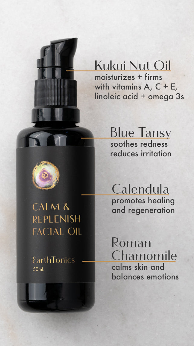 EarthTonics- Calm & Replenish Facial Oil