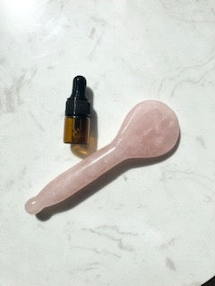 Rose Quartz Gua Sha Spoon